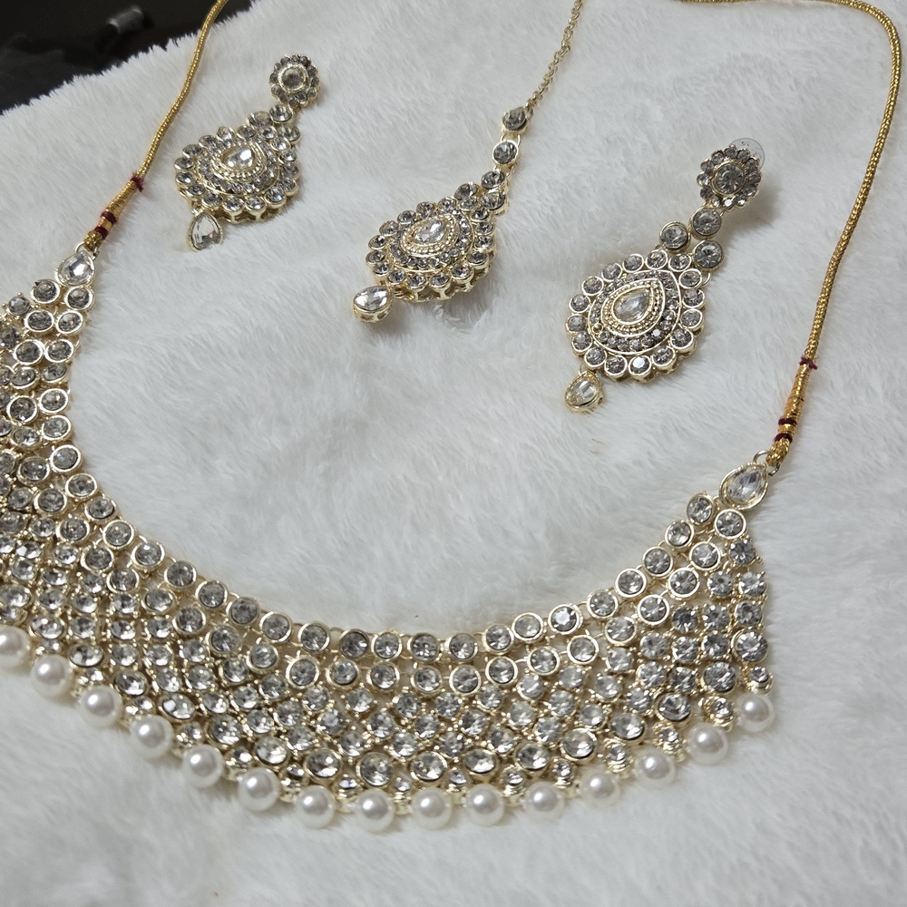 Gold and Silver Necklace Set